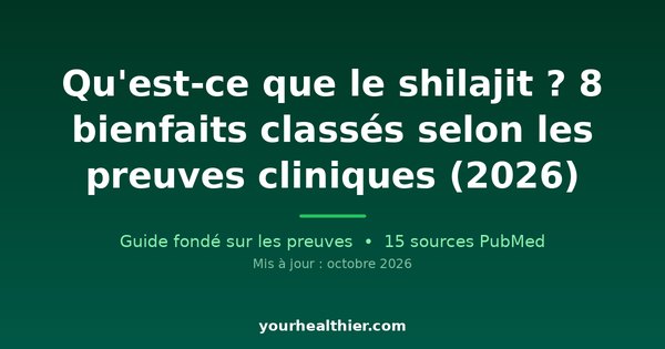Qu’est-ce que le shilajit ? 8 bienfaits classés selon les preuves cliniques (2026)